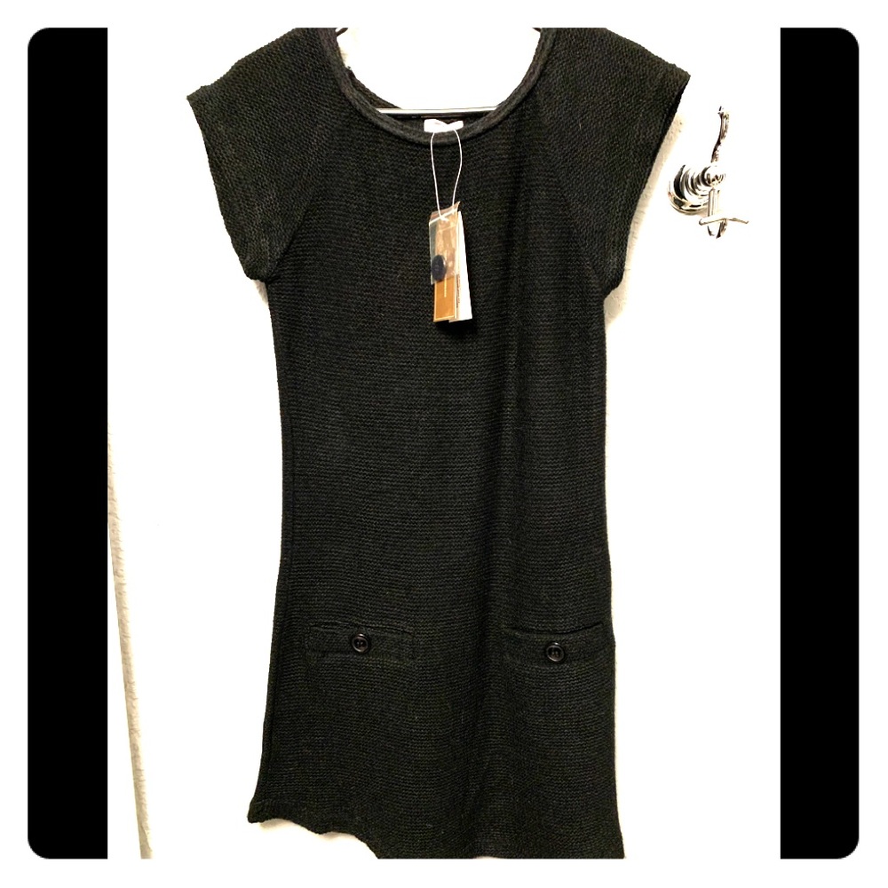 Short sleeve sweater dress